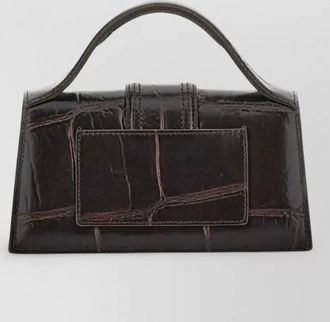 Jacquemus mini tote bag croc effect top handle strap