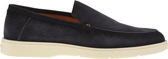 Santoni Suede Moccasin