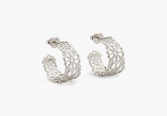 Kate Spade New York Spade Flower Lace Hoops