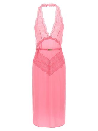 Gucci Pink Satin and lace dress
