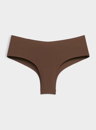 Miiyu Womens Dense laser-cut Brazilian panty Recycled nylon