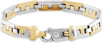 Pompeii3 Mens Link 14k Gold (48gram) or Platinum (77gram) 7.5mm Bracelet 8.5