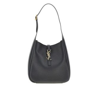 Saint Laurent Small Le 5 &agrave; 7 grained leather bag Woman One Size