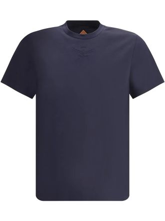 Tシャツ・カットソー MCM Men T Shirts MHTESMM05 ET Grey Large Laurel Logo Print T-Shirt in Organic Cotton Grey | MCM ®US