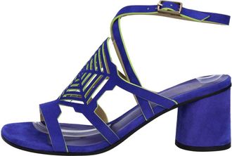 Fabi Schoenen, Dames, Blauw, 38 1/2 EU, Su&egrave;de, Fd 7626B Su&egrave;de Sandalen