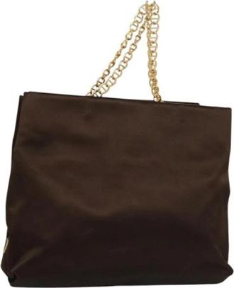 Prada Pre-owned Satin prada-bags - Dames - Vintage Shopper - Bruin - ONE Size - Satijn - Vintage