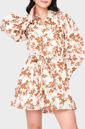 En Saison Emilia Mini Dress In Off White Rust