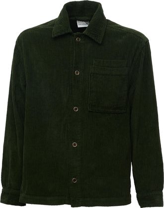Dr&ocirc;le de Monsieur Ribbed Texture Corduroy Overshirt