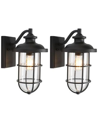 Safavieh Adelle 8.5In Outdoor Sconce Set Of 2
