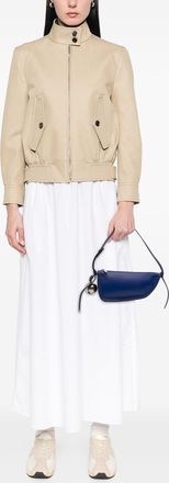 Burberry Pre-owned Womens Mini Lambskin Shield Shoulder Bag - Dark Blue Leather - One Size