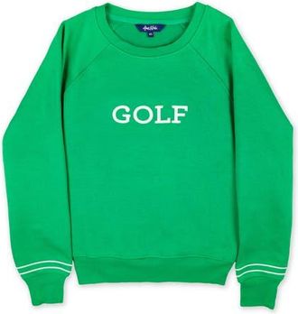 Ame & Lulu Play All Sweatshirt in Green/white Golf at Nordstrom, Size X-Large