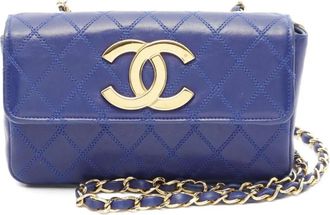 Chanel Borsa a spalla matelassé con catena 1989-1991 - Blu