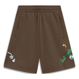 Li-Ning (WMNS) Li-Ning Graphic Shorts Brown AKST664-4