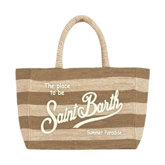 MC2 Saint Barth Tote Bags, female, Beige, Size: ONE SIZE Vanity Tote