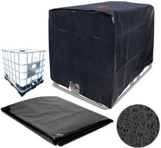 OEM Lona Protectora Para Tanque Ibc, Lona De Tejido Oxford 210d Para Contenedor Ibc De 1000 L, Cubierta Protectora Impermeable Para Ibc, Cubierta Para Tan
