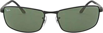 Ray-Ban Green Classic Rectangular Mens Sunglasses RB3498 002/71 61