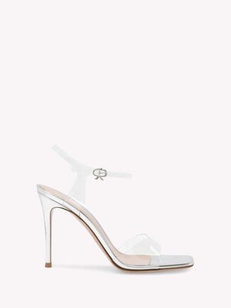 Gianvito Rossi Cher Sandal in Metallic Silver Tpu at Nordstrom, Size 40.5