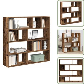 vidaXL Scaffale in legno - vidaXL Libreria/Divisorio Legno Antico 105x24x102 cm - Libreria decorativa