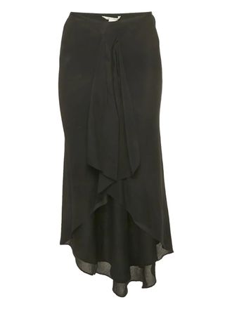 Diane Von F&uuml;rstenberg ruffled asymmetric skirt - Black