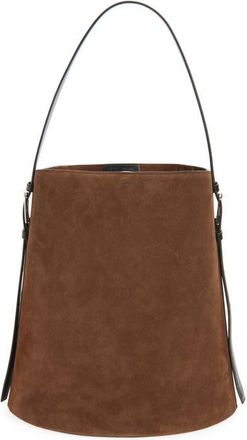 Coperni Ergonomic Suede Bucket Bag in Brown at Nordstrom
