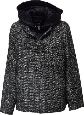 Fay Toggle Cape with Textured Herringbone Pattern and Quilted Details