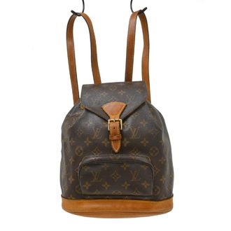 Louis Vuitton Vintage Montsouris Backpack Monogram Canvas Brown Canvas Backpack Bag (Pre-Owned)