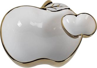 Alice Pazkus Porcelain Edged Apple Dish