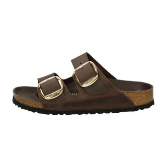 Birkenstock Arizona Big Buckle Narrow Fit - female - Birkenstock - Flat Sandals - Brown - 3 UK - Shoes