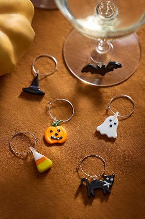 Terrain Halloween Icon Wine Charms, Set of 6