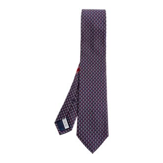Ferragamo Ties, male, Blue, Size: ONE SIZE Barzio Tie