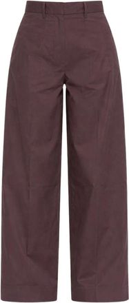 Nine In The Morning Zina Pants - Dames - Wijde Broeken - Paars - W27 - Katoen - Broeken