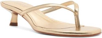 Schutz Carolyn Kitten Heel Sandal in Platina at Nordstrom, Size 9.5