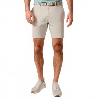 Johnnie-O Jupiters Stretch Cotton Performance Shorts - 8 In Khaki