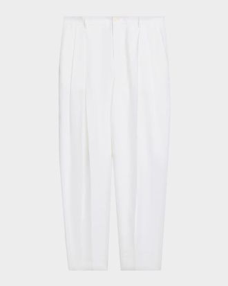 Dolce & Gabbana Men & apos;s Linen Double-Pleated Pants