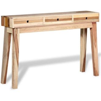 vidaXL Mesa Consola De Madera Maciza Reciclada Vidaxl