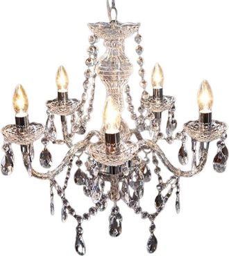 Global Interiors Kronleuchter Diamonds 5-flammig, ø 55/ H 55 cm - Clear