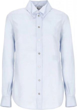 Elisabetta Franchi Ca-125-61E2-V360 019 Shirt - Dames - Overhemden - Blauw - 3XL - Overhemden
