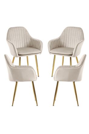 Regalos Miguel Regalos Miguel - Packs Sillas Comedor - Pack 4 Sillas Chic Golden - Beige