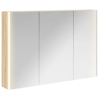 vidaXL Armario Con Espejo De Ba&ntilde;o Roble Sonoma 103,5 X 15,5 X 70 Cm Vidaxl