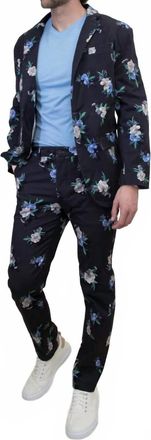 Lords of Harlech Jack Oxford Flowers Pant In Black Harmon