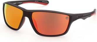 Timberland TB9246 Polarized 02D Mens Sunglasses Black Size 63