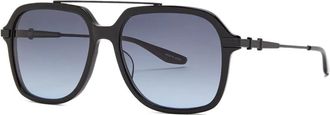 Barton Perreira Occhiali da sole con montatura stile pilota D. Ellis - Nero