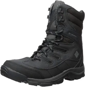 Columbia Mens Gunnison Plus Omni Heat Boot In Shark/ Charcoal