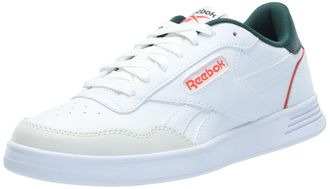 Reebok Unisex Court Advance Sneakers, Footwear White Collegiate Green Pump Orange, 4 UK