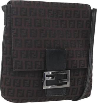 Fendi Pre-owned Canvas Cross Body Bag - Dames - Vintage Schoudertas - Bruin - ONE Size - Vintage