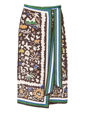 Alemais Maroc Wrap Skirt Clothing