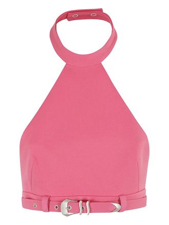 Ssheena halterneck buckled top - Pink