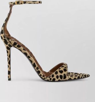 Giuseppe Zanotti Leopard pony skin open-toe sandal