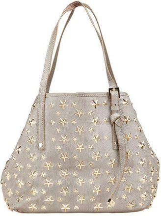 Jimmy Choo London Leather Handbag Tote Bag (Pre-Owned)