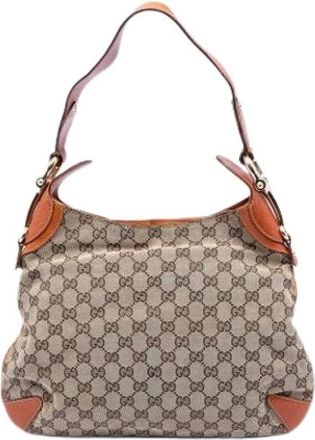 Gucci Pre-owned Shoulder Bags, female, Beige, Size: ONE SIZE Pre-owned Creole Hobo Bag